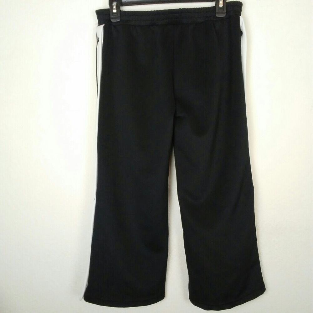 Kappa Authentic Barsi Wide Leg  Track Pants Black White Size Medium - Picture 7 of 7